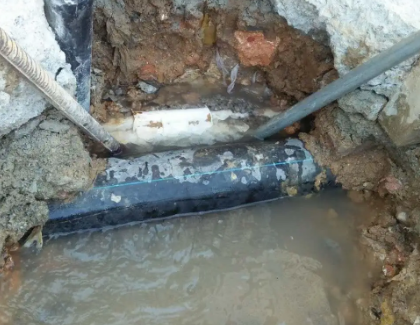 西市测漏水之水管漏水